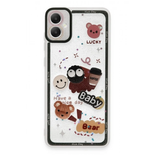 Mey İthalat®  Samsung Galaxy A05 Kılıf Sweet Desenli Silikon Kapak - Sarı