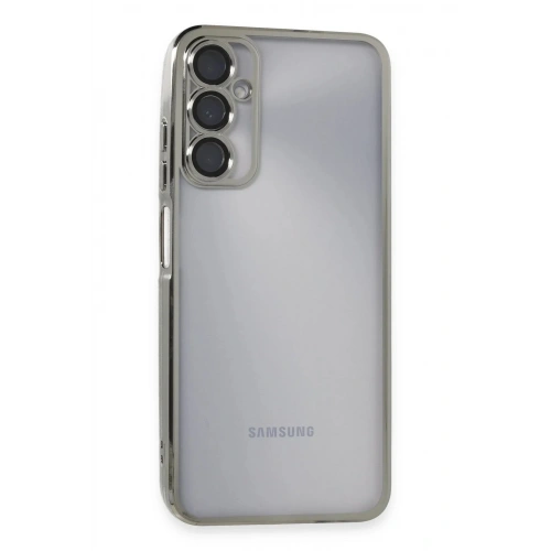 Mey İthalat®  Samsung Galaxy A05S Kılıf  Lensli Silikon - Gümüş