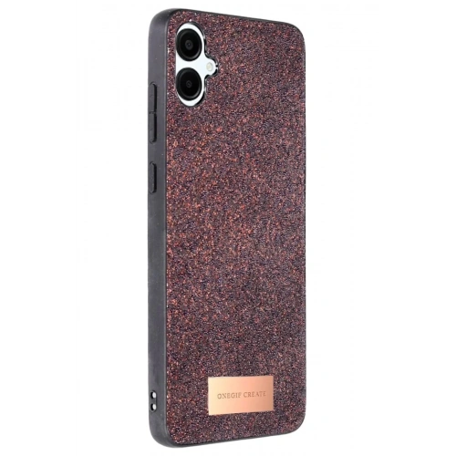 Mey İthalat®  Samsung Galaxy A06 Bright Simli Kapak - Derin Mor