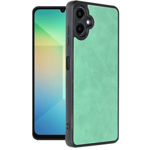 Mey İthalat®  Samsung Galaxy A06 Kılıf Aras Deri Kapak - Koyu Yeşil