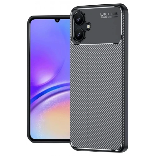 Mey İthalat®  Samsung Galaxy A06 Kılıf Auto Focus Karbon Kapak - Siyah