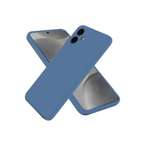Mey İthalat®  Samsung Galaxy A06 Kılıf First Silikon - Mavi