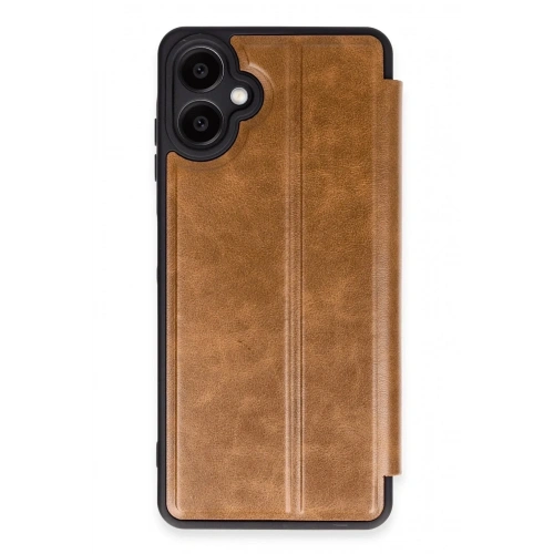 Mey İthalat®  Samsung Galaxy A06 Kılıf Flip Cover - Taba