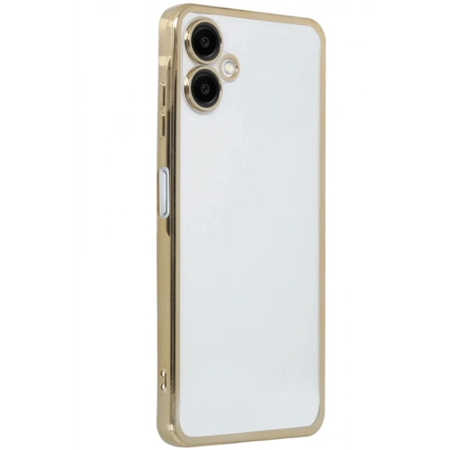 Mey İthalat®  Samsung Galaxy A06 Kılıf  Lensli Silikon - Gold
