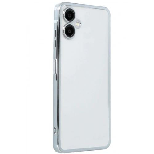 Mey İthalat®  Samsung Galaxy A06 Kılıf  Lensli Silikon - Gümüş
