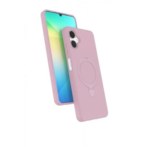 Mey İthalat®  Samsung Galaxy A06 Regal Magsafe Standlı Kapak - Açık Pembe