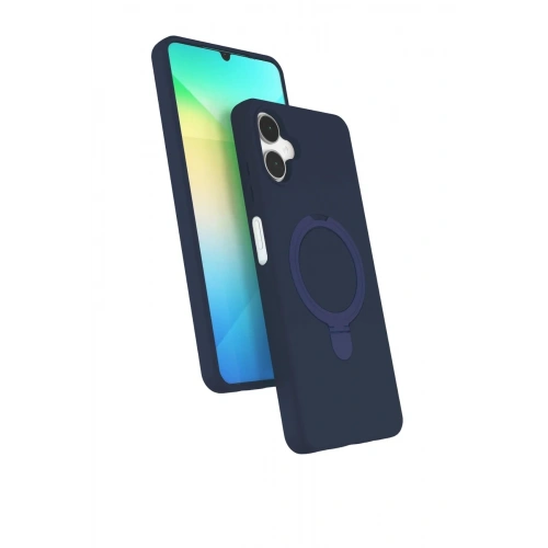 Mey İthalat®  Samsung Galaxy A06 Regal Magsafe Standlı Kapak - Lacivert