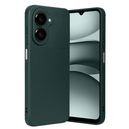 Mey İthalat®  Samsung Galaxy A07 4G Auto Focus Karbon Kapak - Koyu Yeşil
