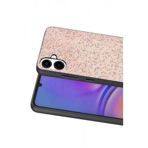 Mey İthalat®  Samsung Galaxy A07 4G Bright Simli Kapak - Pembe