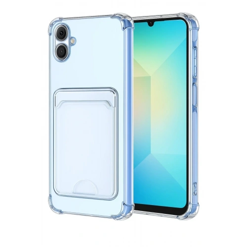 Mey İthalat®  Samsung Galaxy A07 4G Kart Şeffaf Silikon - Şeffaf