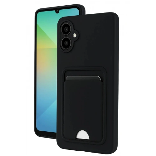 Mey İthalat®  Samsung Galaxy A07 4G Kelvin Kartvizitli Silikon - Siyah