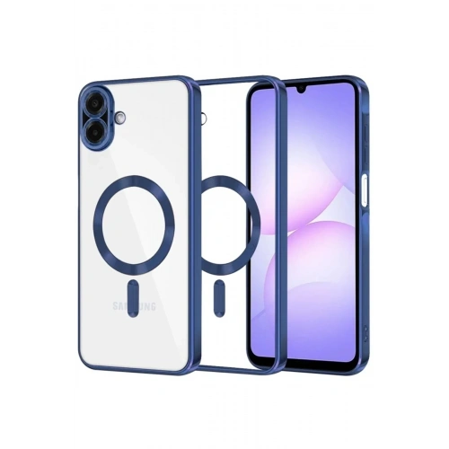 Mey İthalat®  Samsung Galaxy A07 4G Kross Magneticsafe Kapak - Lacivert
