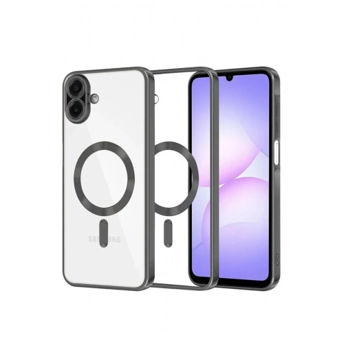 Mey İthalat®  Samsung Galaxy A07 4G Kross Magneticsafe Kapak - Siyah