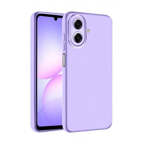 Mey İthalat®  Samsung Galaxy A07 4G Nano içi Kadife Silikon - Lila