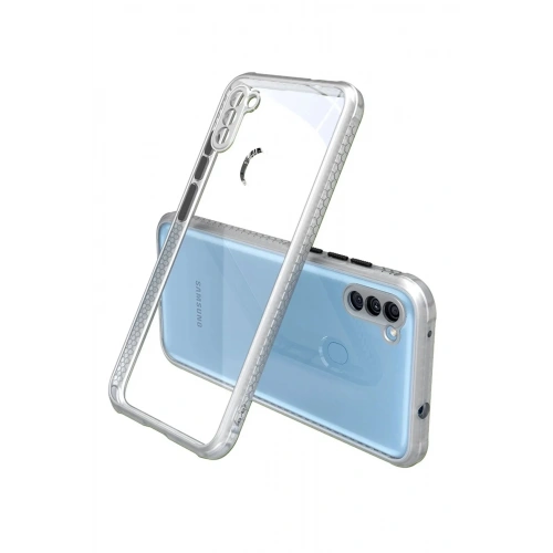 Mey İthalat®  Samsung Galaxy A11 Kılıf Miami Şeffaf Silikon - Şeffaf