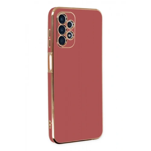 Mey İthalat®  Samsung Galaxy A13 4G Kılıf Volet Silikon - Kırmızı