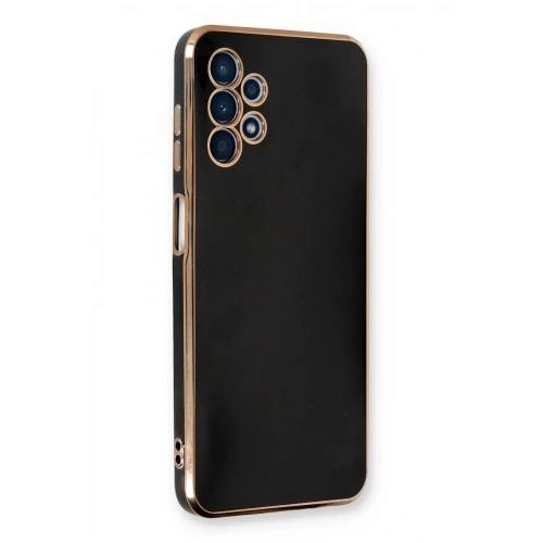 Mey İthalat®  Samsung Galaxy A13 4G Kılıf Volet Silikon - Siyah