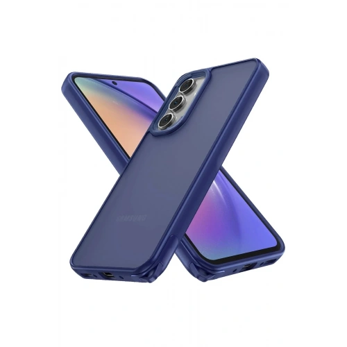Mey İthalat®  Samsung Galaxy A14 4G Kılıf Elegant Kapak - Lacivert