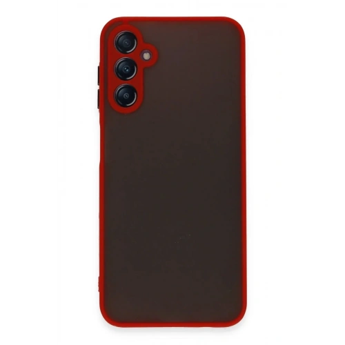 Mey İthalat®  Samsung Galaxy A14 4G Kılıf Montreal Silikon Kapak - Kırmızı
