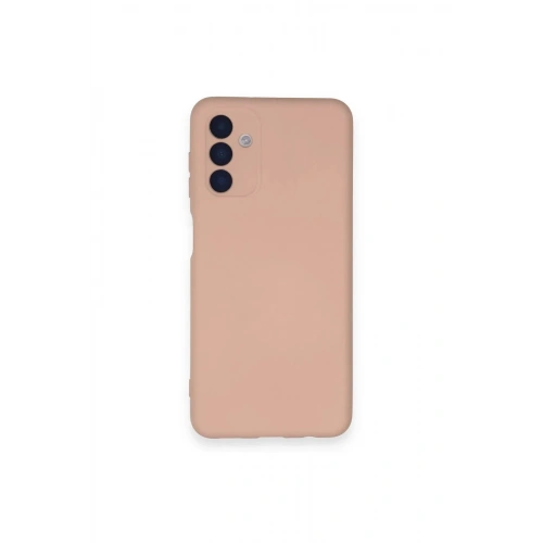 Mey İthalat®  Samsung Galaxy A14 4G Kılıf Nano içi Kadife Silikon - Pudra