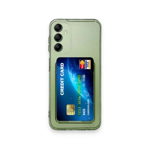 Mey İthalat®  Samsung Galaxy A15 4G Kılıf Kart Şeffaf Silikon - Şeffaf