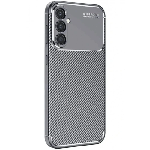 Mey İthalat®  Samsung Galaxy A16 5G Kılıf Auto Focus Karbon Kapak - Gri