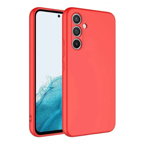 Mey İthalat®  Samsung Galaxy A16 5G Kılıf First Silikon - Kırmızı