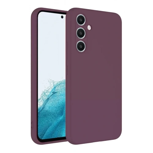 Mey İthalat®  Samsung Galaxy A16 5G Kılıf First Silikon - Mürdüm