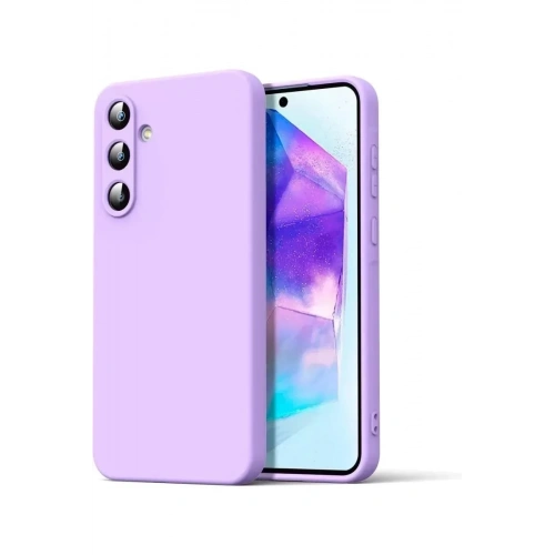 Mey İthalat®  Samsung Galaxy A16 5G Kılıf Nano içi Kadife Silikon - Lila