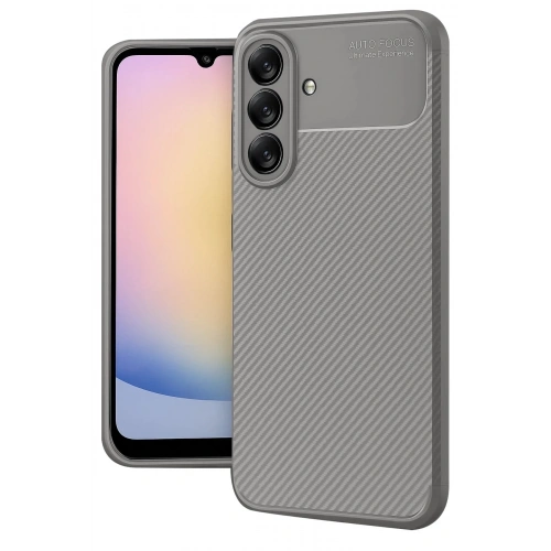 Mey İthalat®  Samsung Galaxy A17 5G Auto Focus Karbon Kapak - Gri