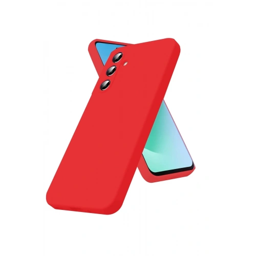 Mey İthalat®  Samsung Galaxy A17 5G First Silikon - Kırmızı