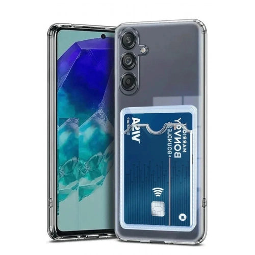 Mey İthalat®  Samsung Galaxy A17 5G Kart Şeffaf Silikon - Şeffaf