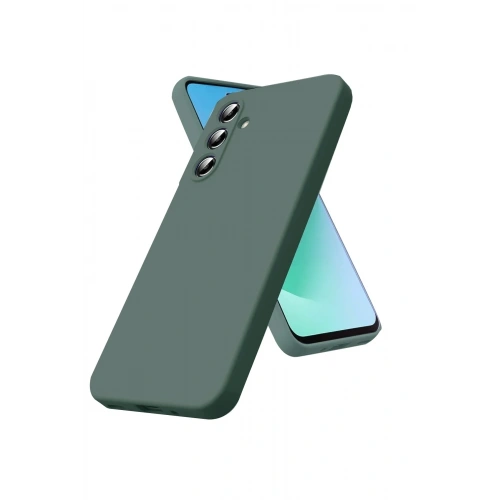 Mey İthalat®  Samsung Galaxy A17 5G Nano içi Kadife Silikon - Koyu Yeşil