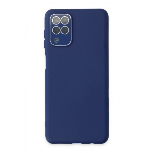 Mey İthalat®  Samsung Galaxy A22 Kılıf Lansman Glass Kapak - Sky Blue