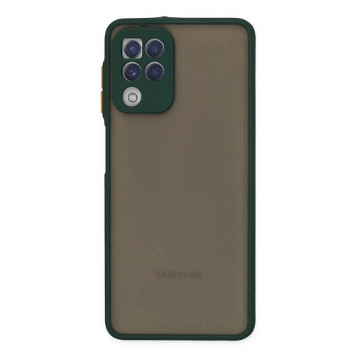 Mey İthalat®  Samsung Galaxy A22 Kılıf Montreal Silikon Kapak - Yeşil
