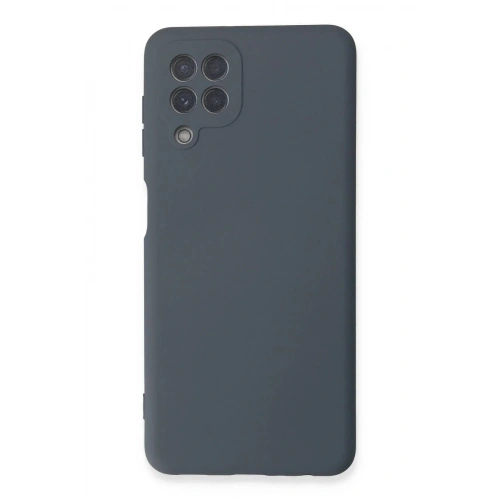 Mey İthalat®  Samsung Galaxy A22 Kılıf Nano içi Kadife Silikon - Gri
