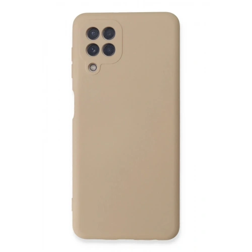 Mey İthalat®  Samsung Galaxy A22 Kılıf Nano içi Kadife Silikon - Pudra