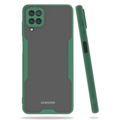 Mey İthalat®  Samsung Galaxy A22 Kılıf Platin Silikon - Yeşil