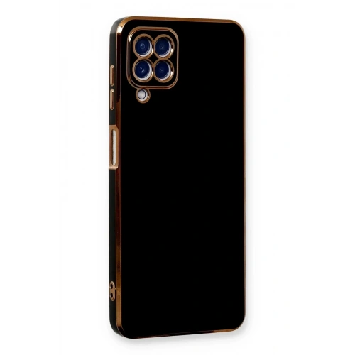 Mey İthalat®  Samsung Galaxy A22 Kılıf Volet Silikon - Siyah