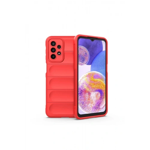Mey İthalat®  Samsung Galaxy A23 4G Kılıf Optimum Silikon - Kırmızı