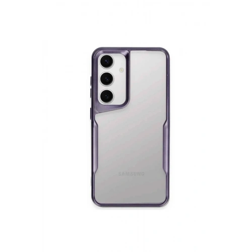 Mey İthalat®  Samsung Galaxy A24 4G Kılıf Boyi Silikon Kapak - Derin Mor