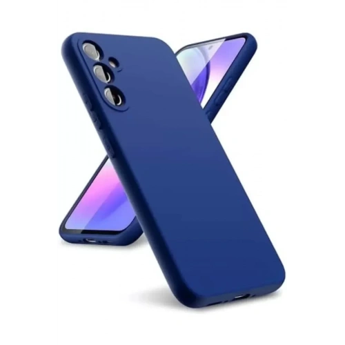 Mey İthalat®  Samsung Galaxy A24 4G Kılıf First Silikon - Lacivert