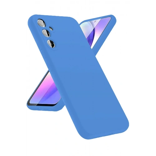 Mey İthalat®  Samsung Galaxy A24 4G Kılıf First Silikon - Mavi