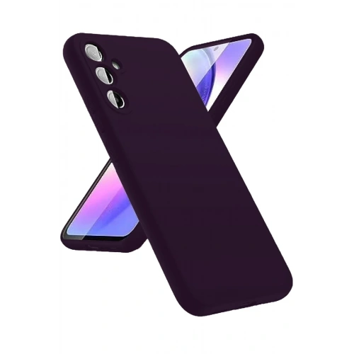 Mey İthalat®  Samsung Galaxy A24 4G Kılıf First Silikon - Mor
