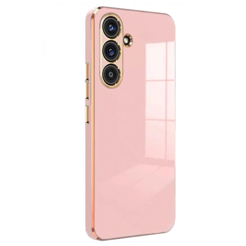 Mey İthalat®  Samsung Galaxy A24 4G Kılıf Volet Silikon - Pembe