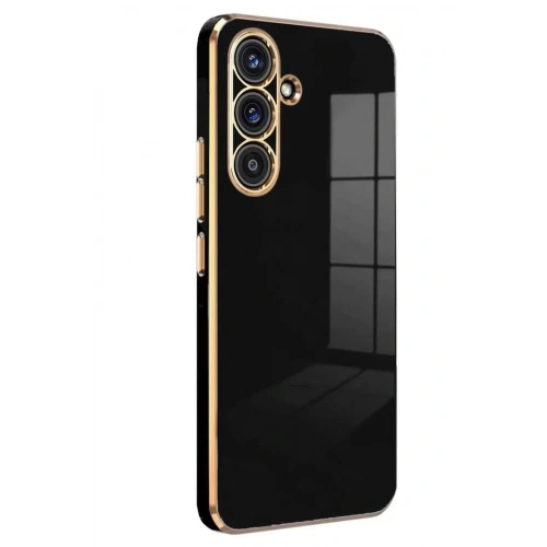 Mey İthalat®  Samsung Galaxy A24 4G Kılıf Volet Silikon - Siyah