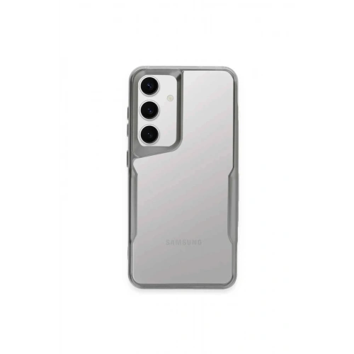 Mey İthalat®  Samsung Galaxy A25 5G Kılıf Boyi Silikon Kapak - Gümüş