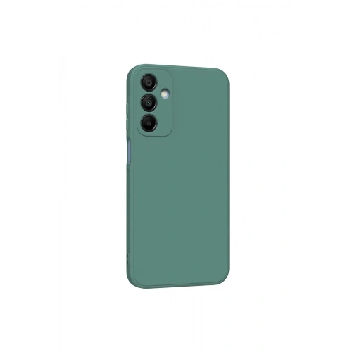 Mey İthalat®  Samsung Galaxy A25 5G Kılıf First Silikon - Koyu Yeşil