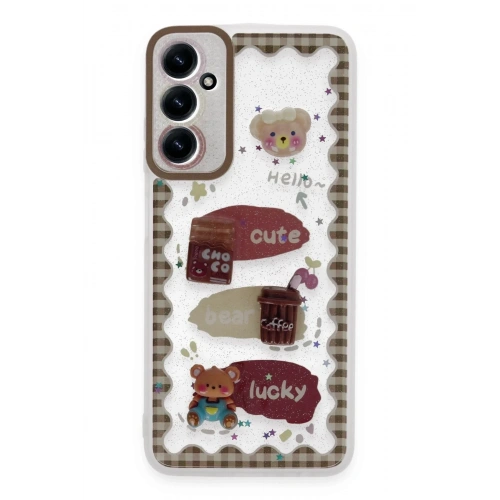 Mey İthalat®  Samsung Galaxy A25 5G Kılıf Sweet Desenli Silikon Kapak - Şeffaf