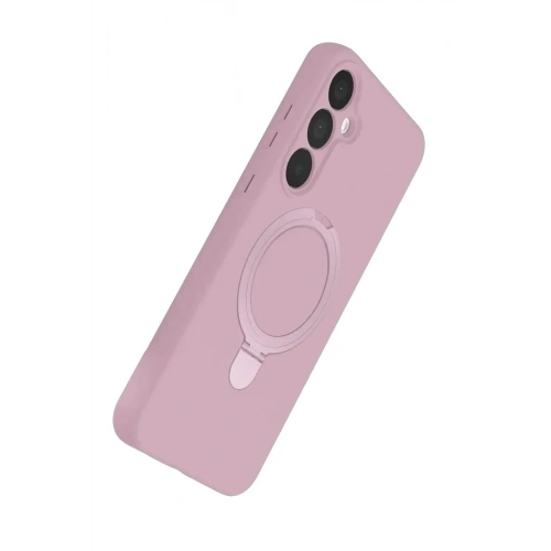 Mey İthalat®  Samsung Galaxy A25 5G Regal Magsafe Standlı Kapak - Açık Pembe